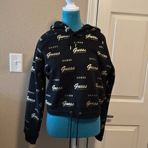 Guess Black Hoodie Jacket